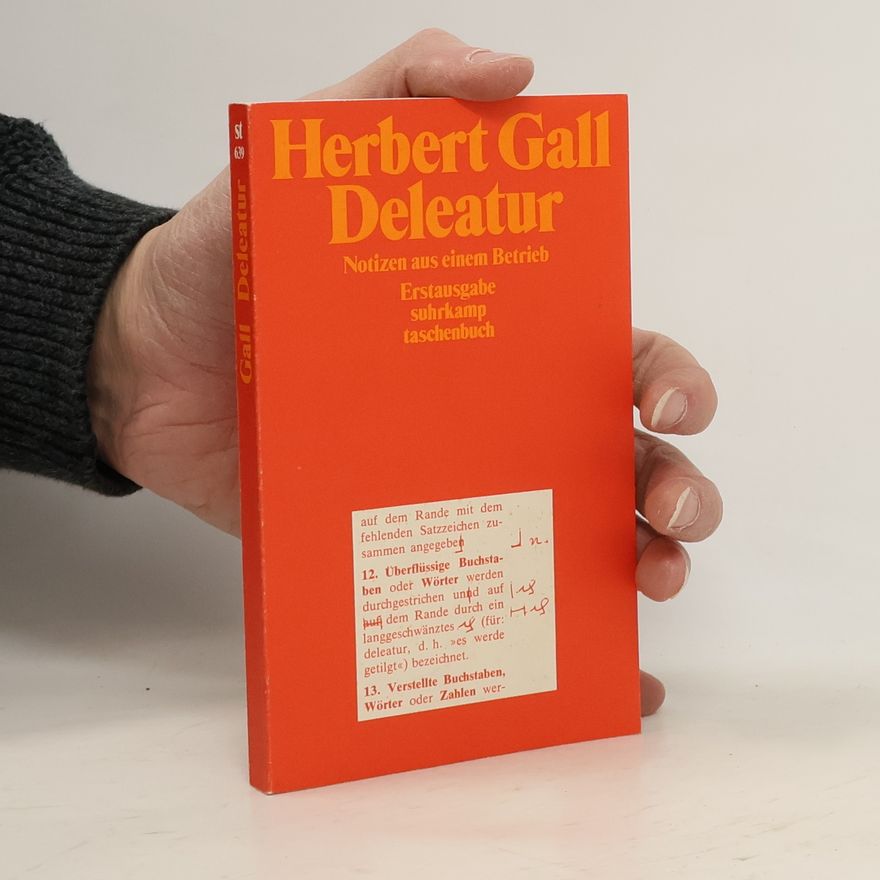 Herbert Gall Deleatur