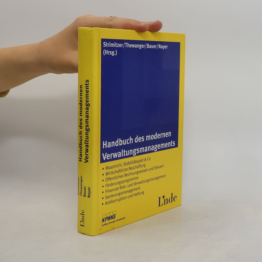 Eugen Strimitzer Handbuch des modernen Verwaltungsmanagements