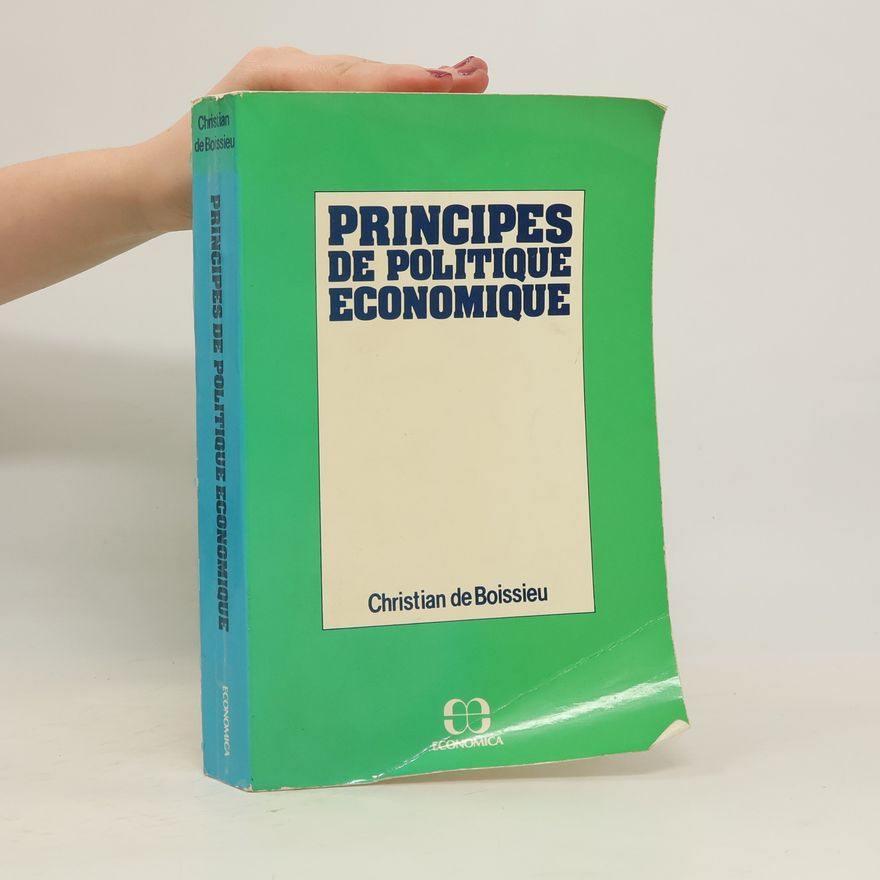 Christian de Boissieu Principes de politique économique