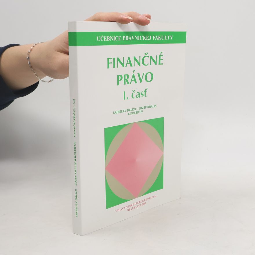 Ladislav Balko Finančné právo I. časť