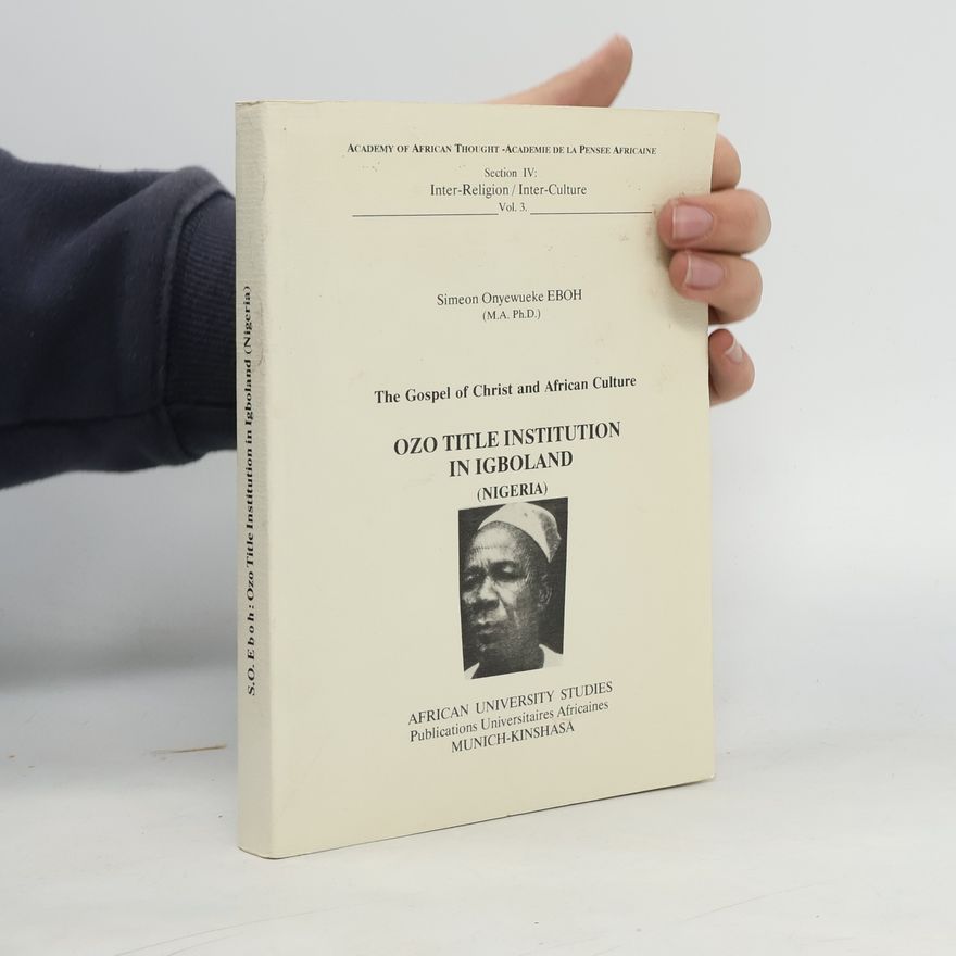 Simeon Onyewueke Eboh The Gospel of Christ and African Culture