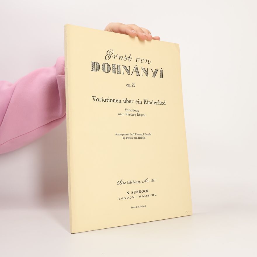 Stefan von Hodula Ernst Von Dohnanyi