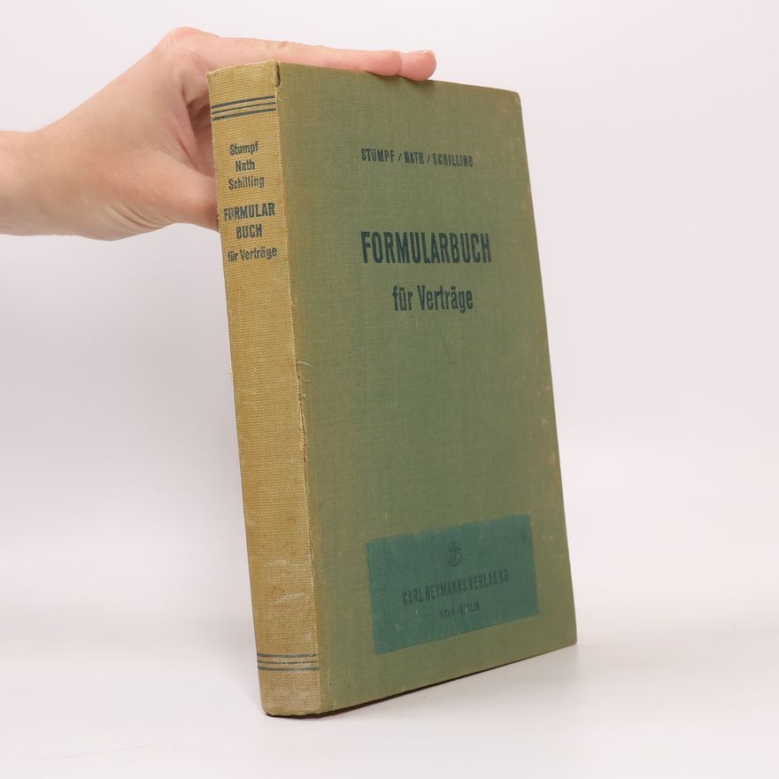 Herbert Nath Formularbuch für Verträge