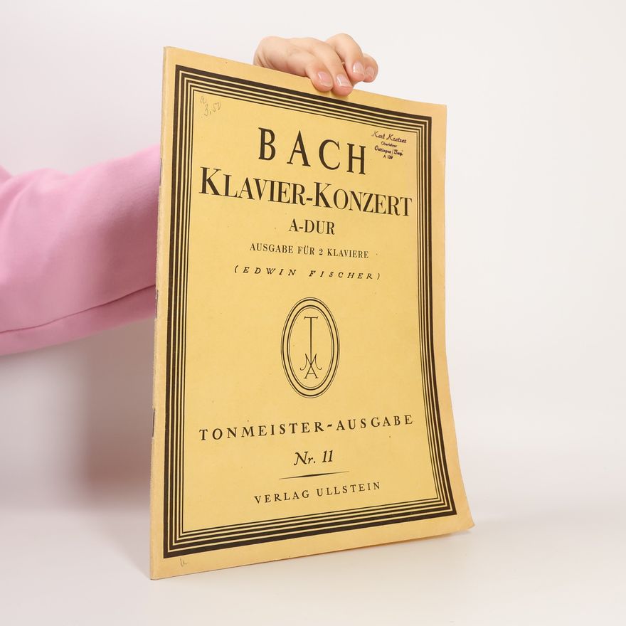 Johann Sebastian Bach Klavier-Konzert. A-Dur