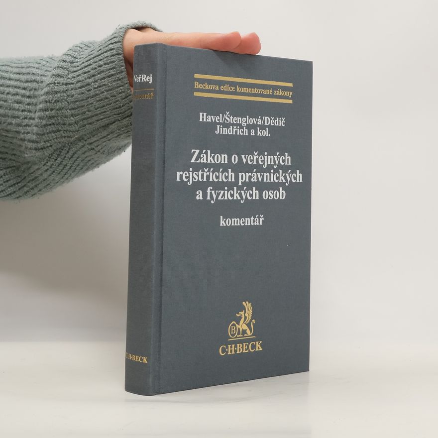 Kolektiv autorů Zákon o veřejných rejstřících právnických a fyzických osob.Komentář