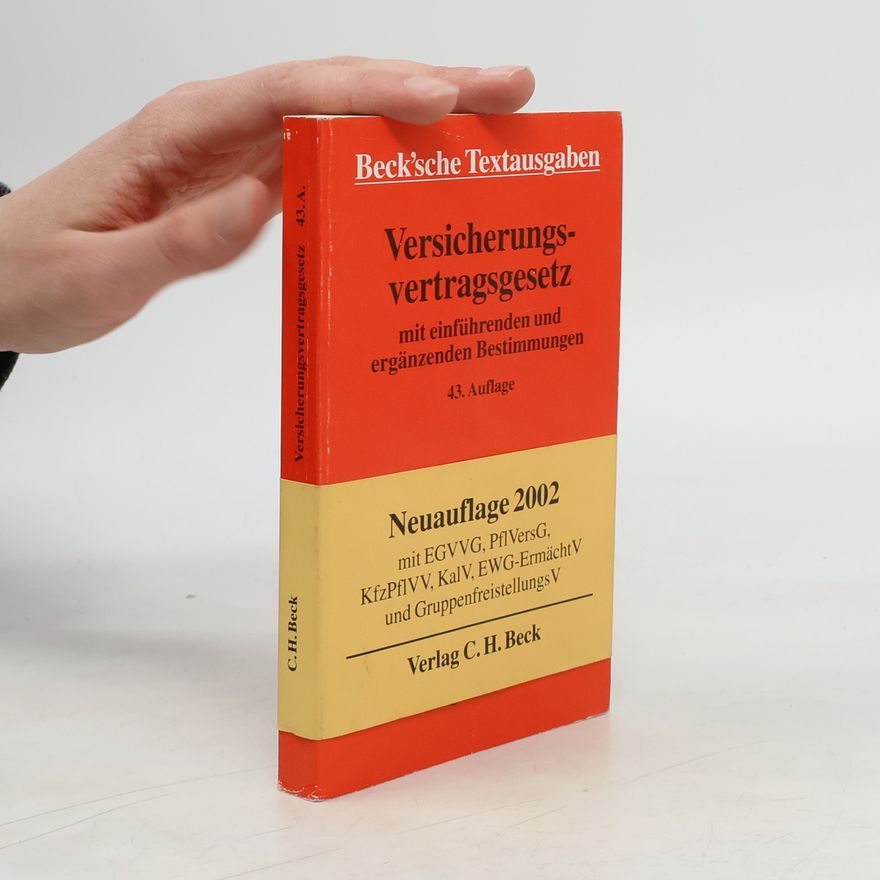 Reinhard Renger Versicherungsvertragsgesetz