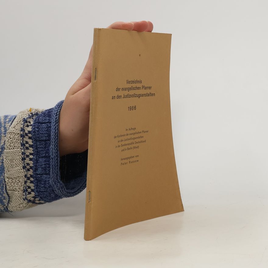 Autorenkollektiv Verzeichnis der evangelischen Pfarrer an den Justizvollzugsanstalten