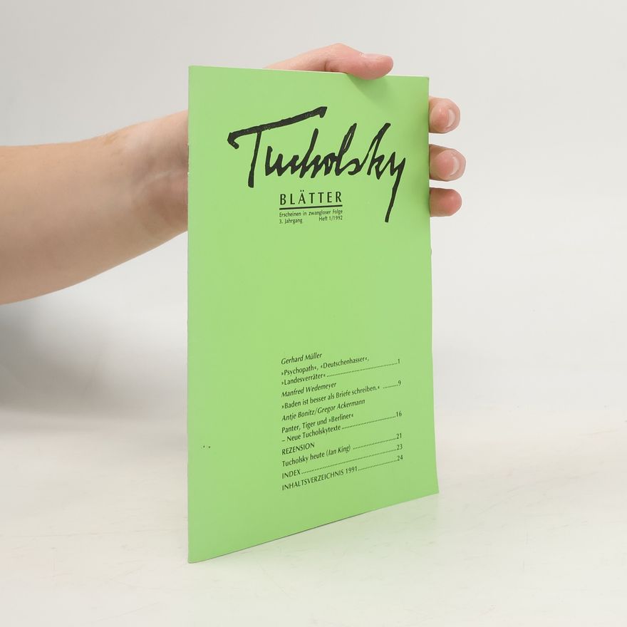 Autorenkollektiv Tucholsky Blätter 1