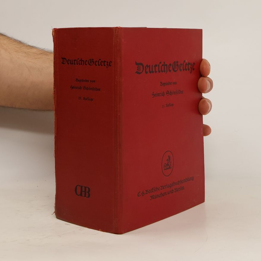 Heinrich Schönfelder Deutsche Gesetze