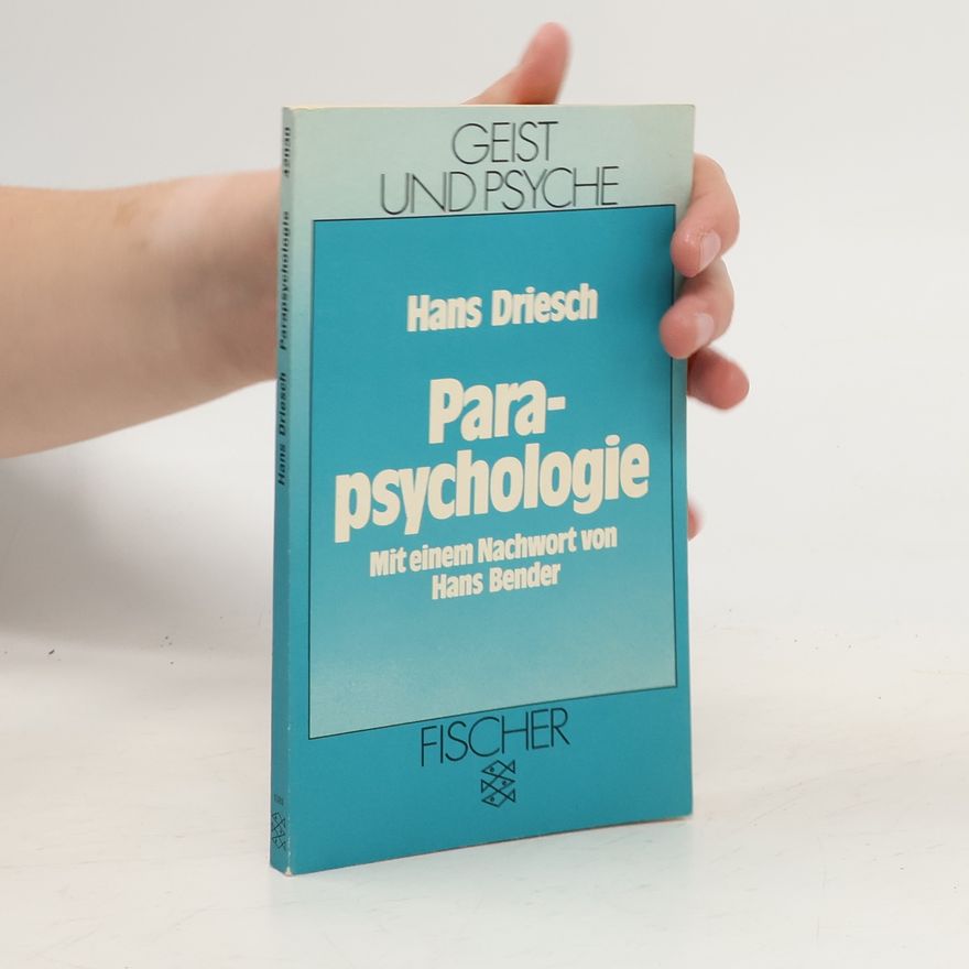 Hans Driesch Parapsychologie