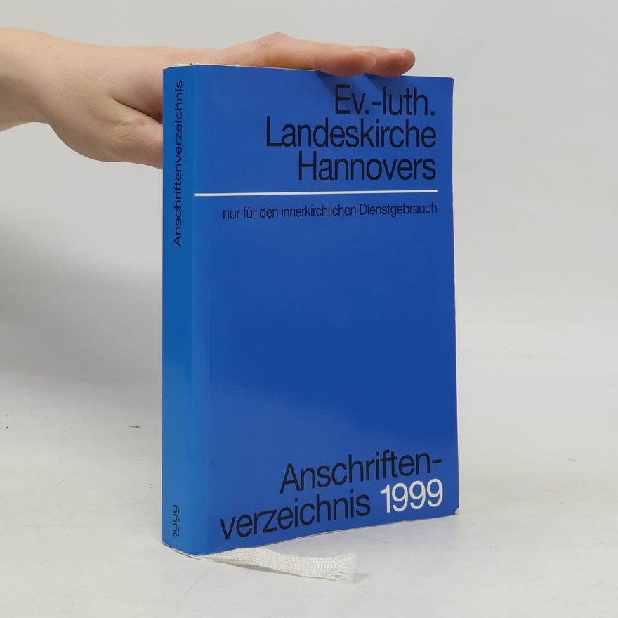 Various authors Ev. -luth. Landeskirche Hannovers. Anschriftenverzeichnis