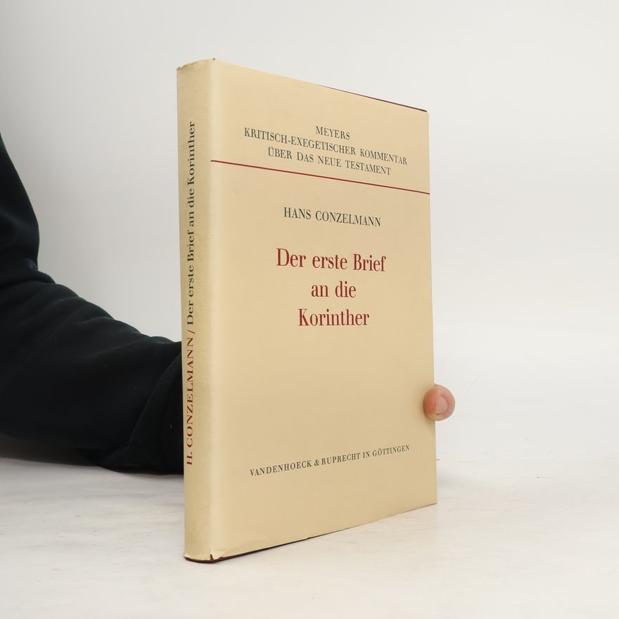 Hans Conzelmann Der erste Brief an die Korinther