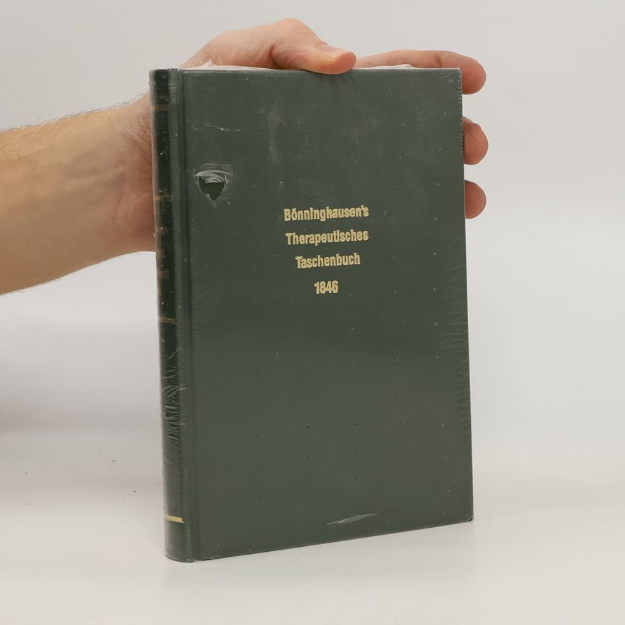 Autorenkollektiv Bönninghausen´s Therapeutisches Taschenbuch 1846