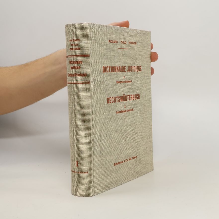 Autorenkollektiv Dictionnaire juridique / Rechtswörterbuch 1
