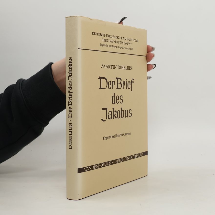Martin Dibelius Der Brief des Jakobus