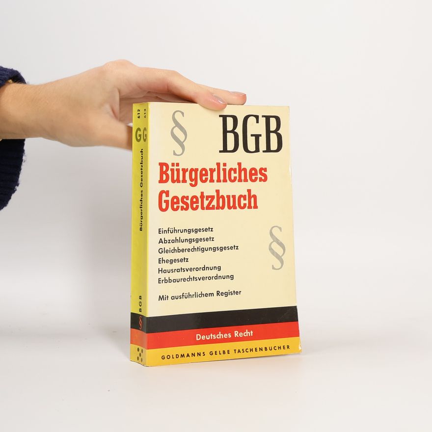 Collectif d'auteurs Bürgerliches Gesetzbuch