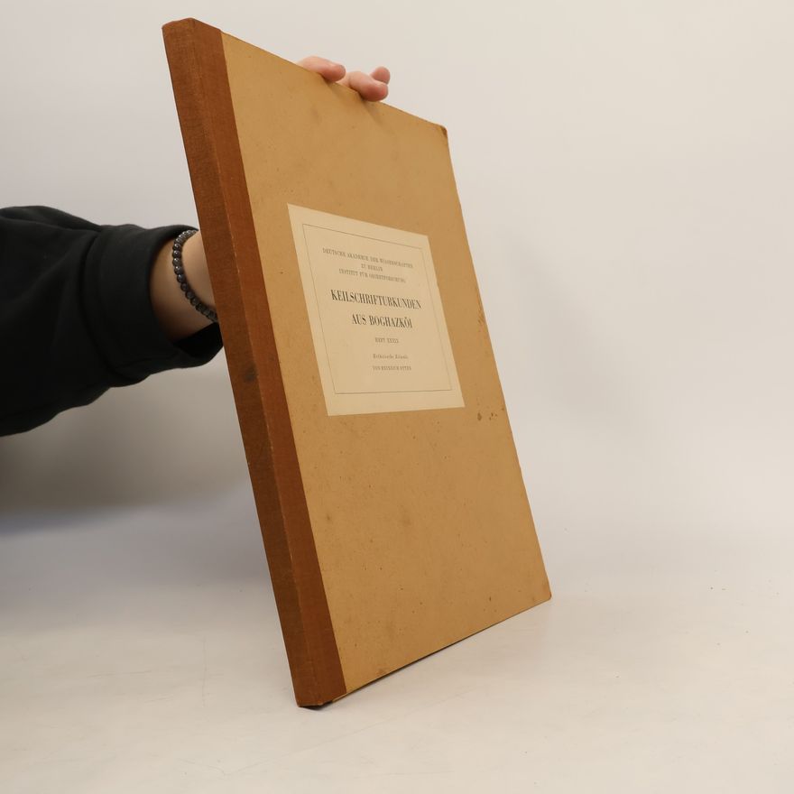 Heinrich Otten Keilschrifturkunden aus Boghazköi. Heft XXXIX