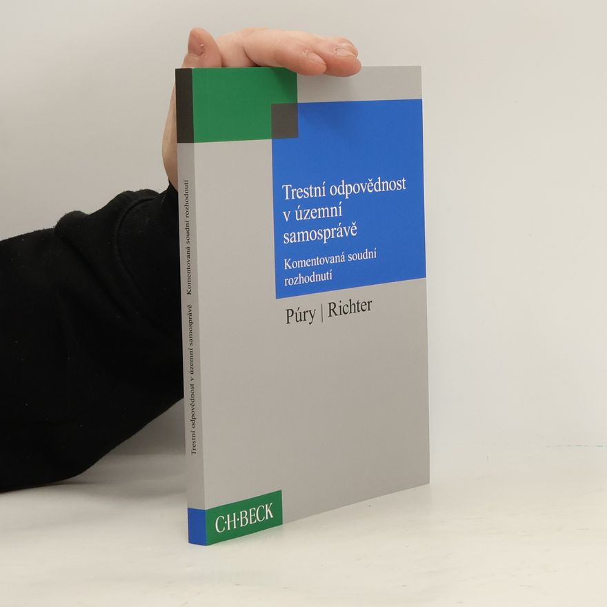 František Púry Trestní odpovědnost v územní samosprávě