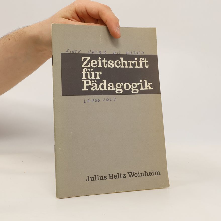 Julius Beltz Weinheim Zeitschrift für Pädagogik