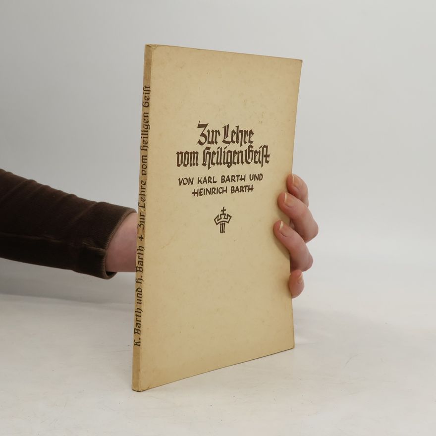Heinrich Barth Zur Lehre vom heiligen Geist