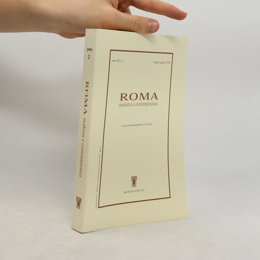 Collectif d'auteurs Roma moderna e contemporanea III, n.2