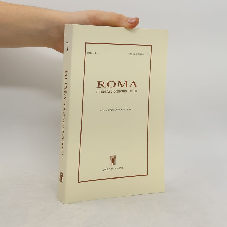Collectif d'auteurs Roma moderna e contemporanea I, n. 3