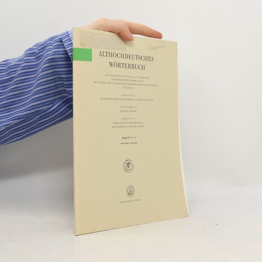 AA.VV. Althochdeutsches Wörterbuch Band IV, Lieferung 13