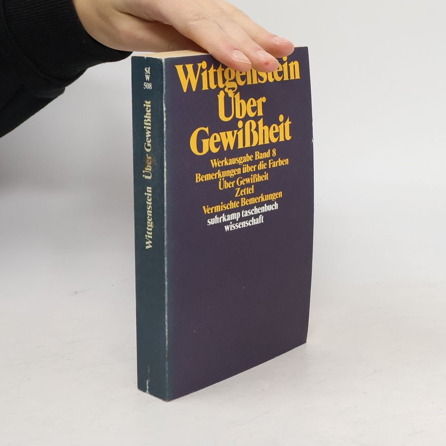 Ludwig Wittgenstein Werkausgabe. Bd.8