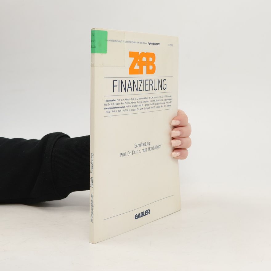 Horst Albach Finanzierung