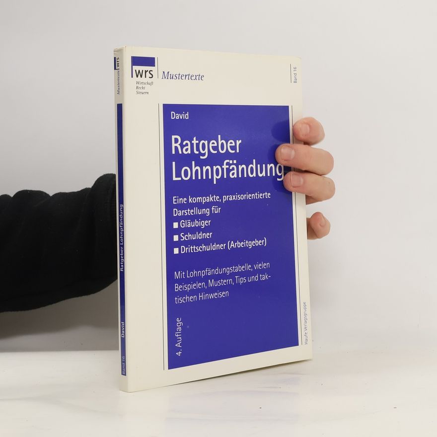 Petr David Ratgeber Lohnpfändung