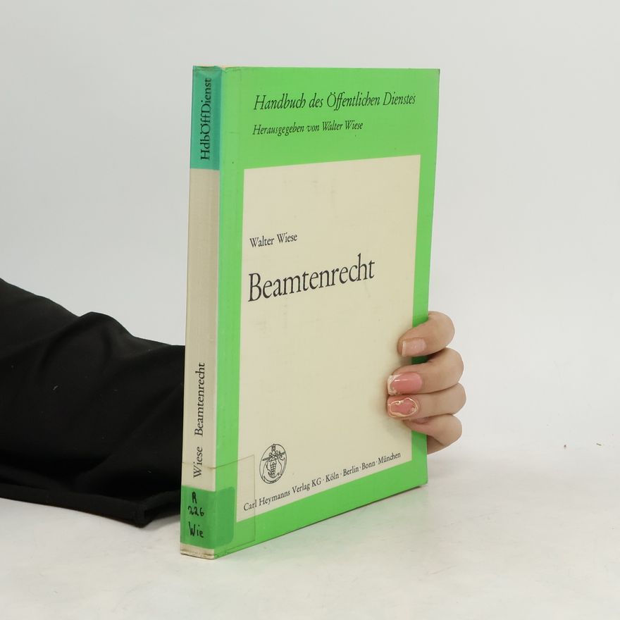 Walter Wiese Beamtenrecht