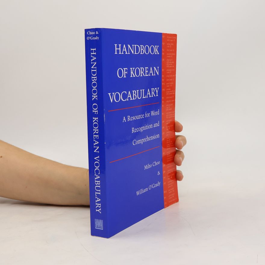 Miho Choo Handbook of Korean Vocabulary