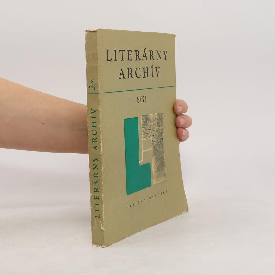 Various authors Literárny archiv 8/1971