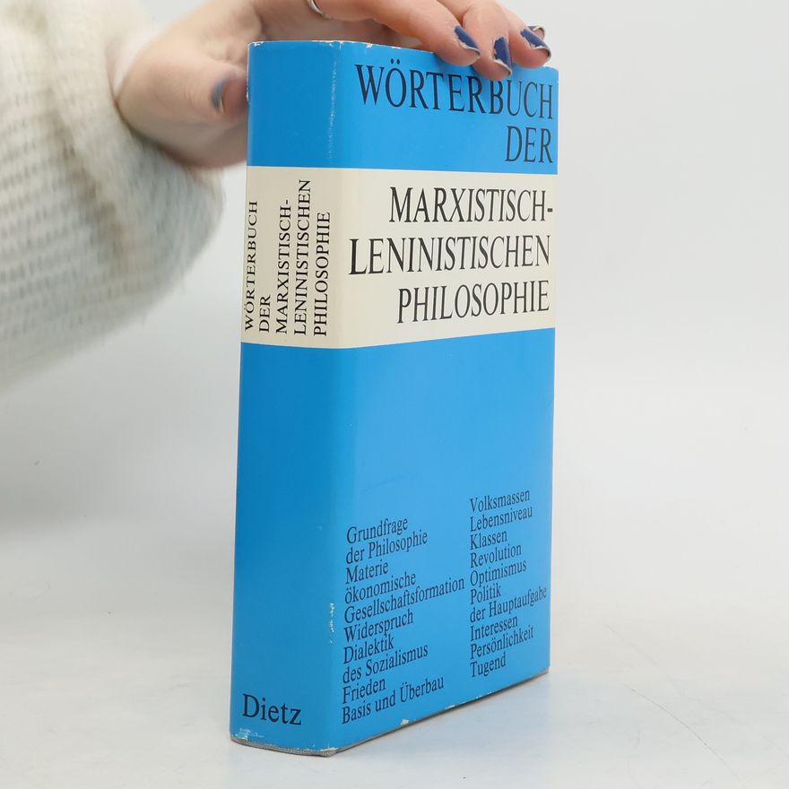 Alfred Kosing Wörterbuch der marxistisch-leninistischen Philosophie