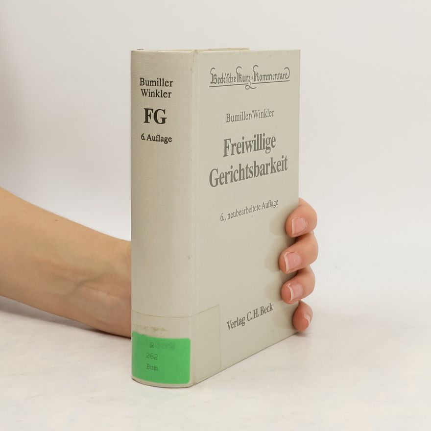 Ursula Bumiller Freiwillige Gerichtsbarkeit
