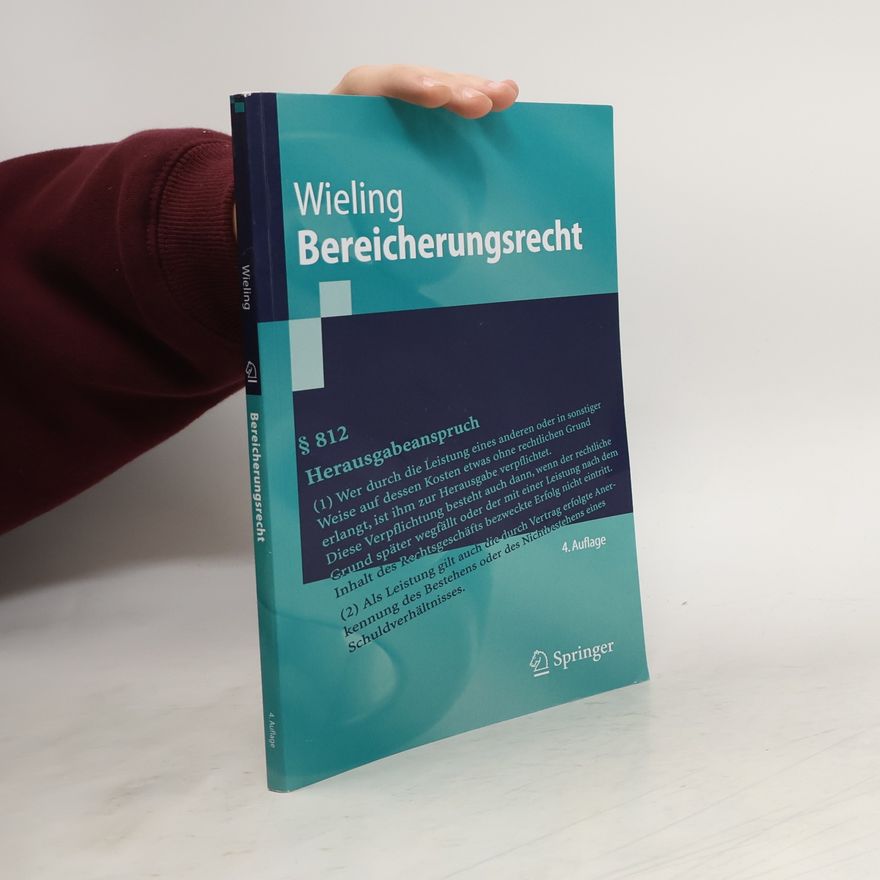 Hans Josef Wieling Bereicherungsrecht