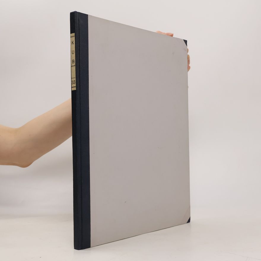 Autores varios Keilschrifturkunden aus Boghazköi XXXIII