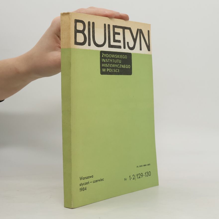 Autorenkollektiv Biuletyn Żydowskiego Instytutu Historycznego w Polsce