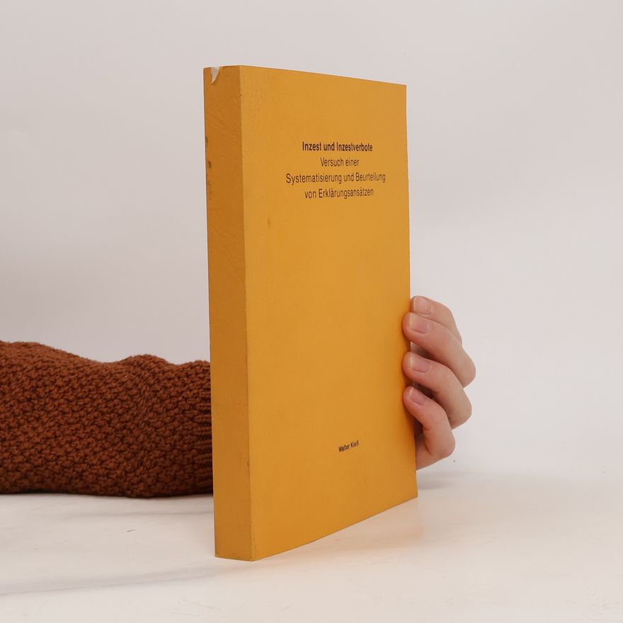 Walter Kiefl Inzest und Inzestverbote