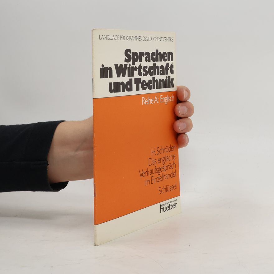 Hilde Schröder Das englische Verkaufsgespräch im Einzelhandel