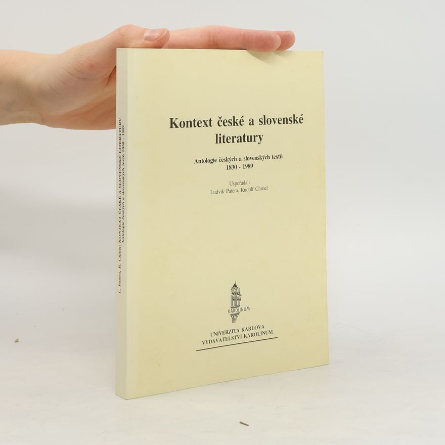 Rudolf Chmel Kontext české a slovenské literatury