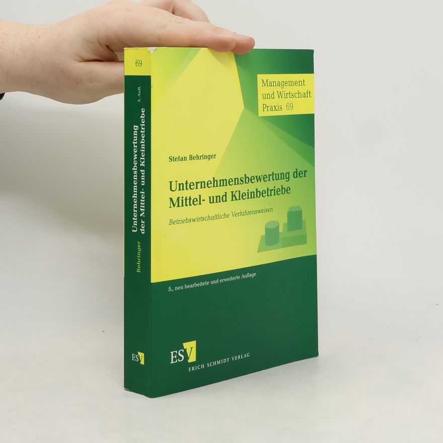 Stefan Behringer Unternehmensbewertung der Mittel- und Kleinbetriebe