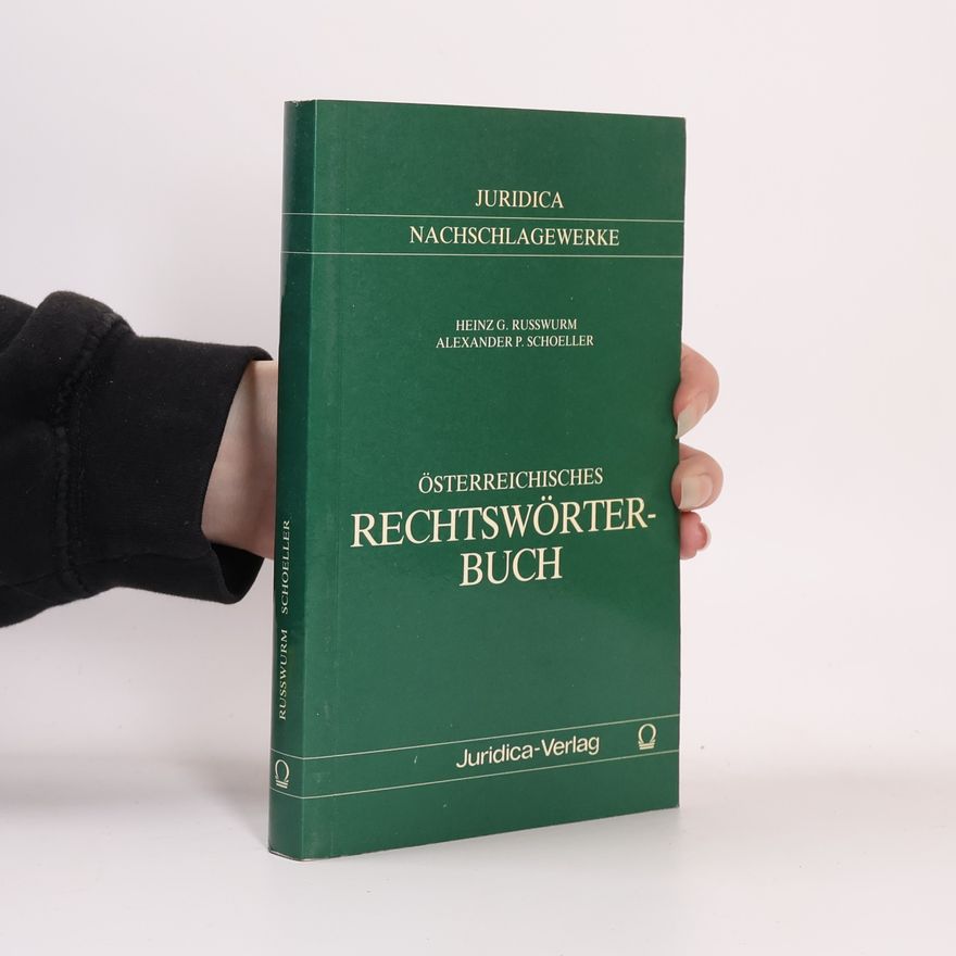 Heinz G. Russwurm Österreichisches Rechtswörterbuch