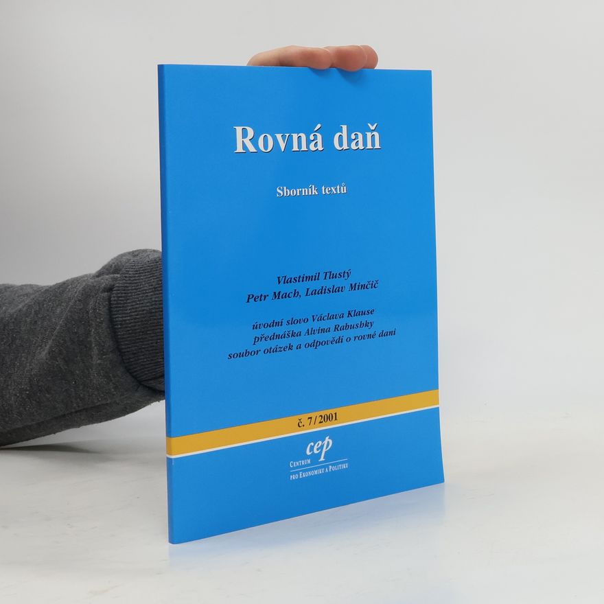 Alvin Rabushka Rovná daň