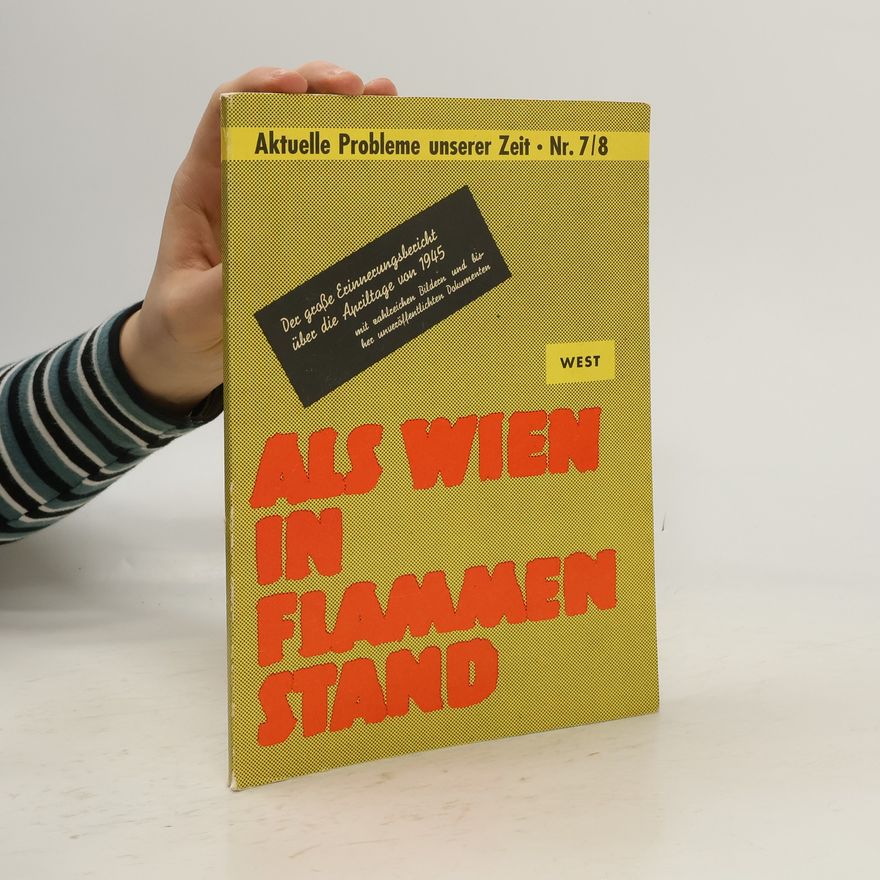 Various authors Als Wien in Flammen stand