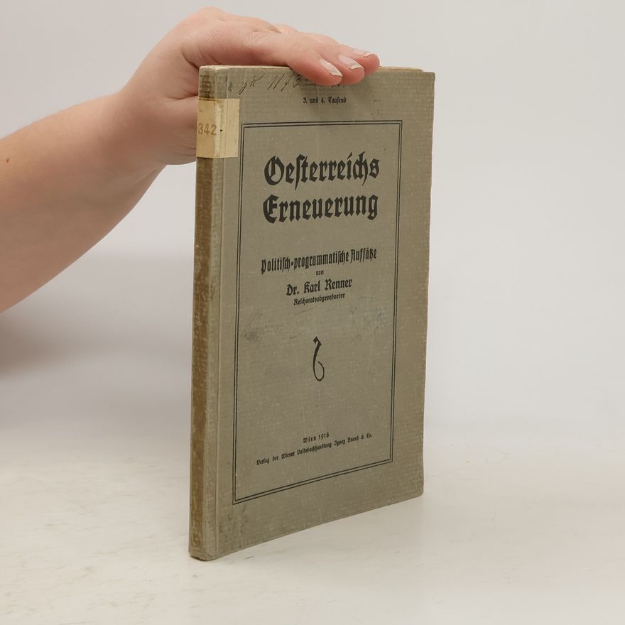 Karl Renner Oesterreichs Erneuerung