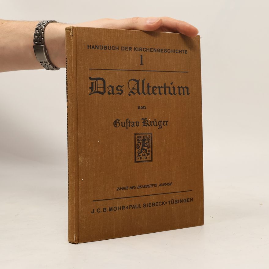 Gustav Krüger  Das Altertum I
