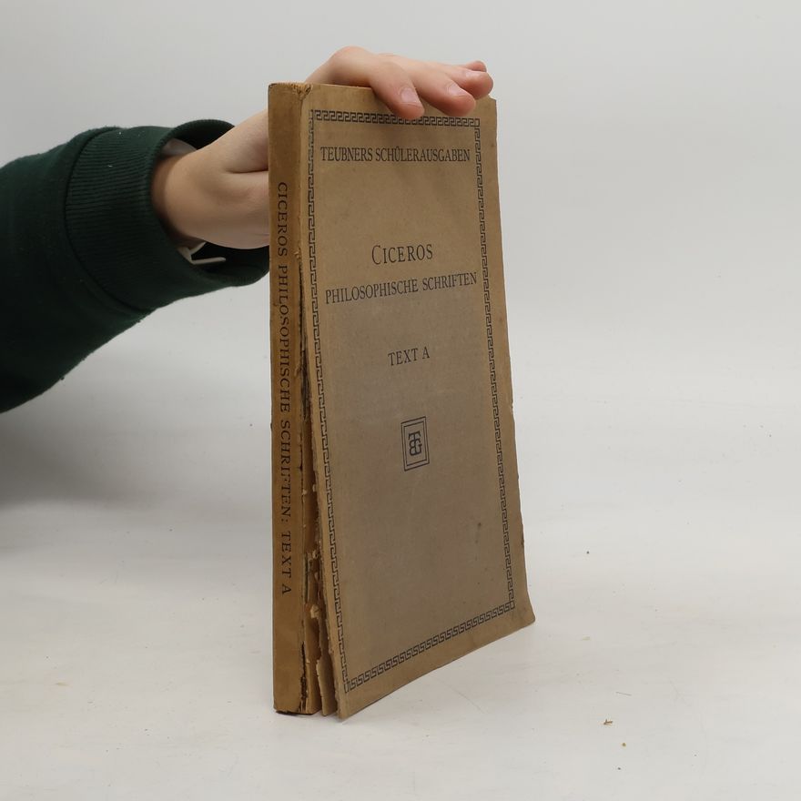 Marcus Tullius Cicero Philosophische Schriften