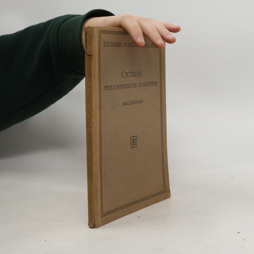 Marcus Tullius Cicero Philosophische Schriften