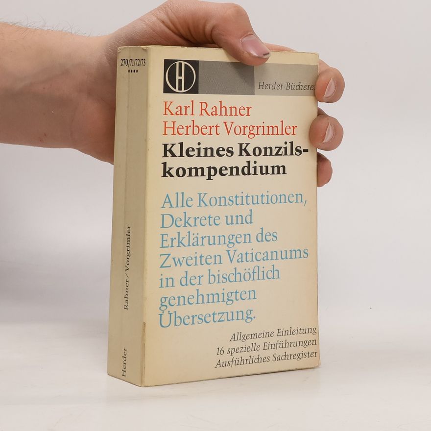 Karl Rahner Kleines Konzilskompendium